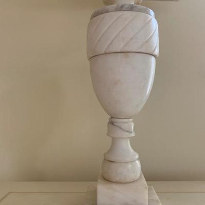 3. Marble Lamp, urn on ball, 27