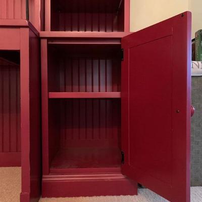 13. Wall Unit Desk in Brick Red, 80 x 20 x 74