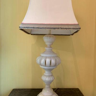 25. PAIR, Marble Lamps, 37h