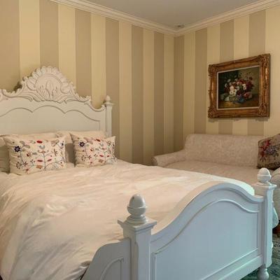 10. QUEEN, Loius XV Style Bed, 66 x 92 x 67