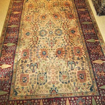 5.10x9.3 Karastan wool paradise style rug