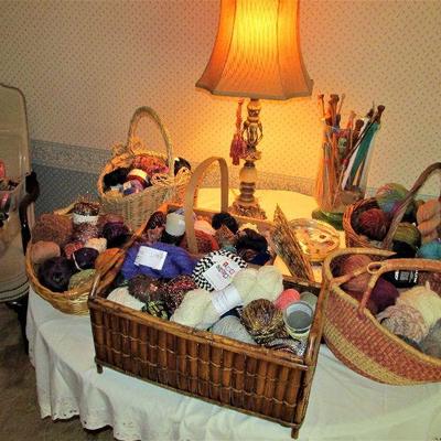 Scores of high quality yarn skeins