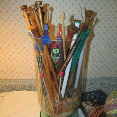 New and vintage knitting needles