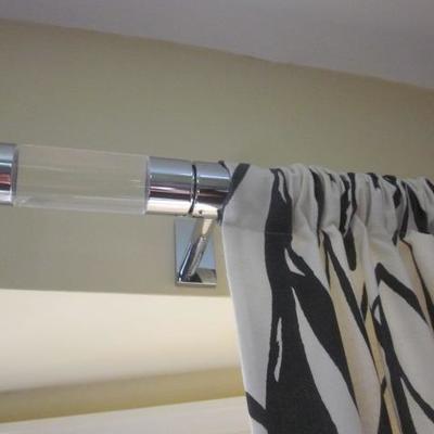 MITCHELL GOLD WINDOW TREATMENTS MITCHELL GOLD CURTAIN RODS LUCITE 