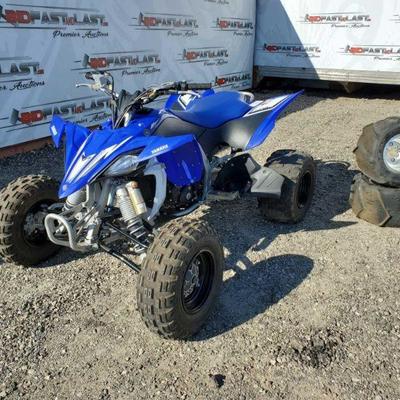 2009 Yamaha YFZ 450R Quad, Blue/ Black/ White
449cc Liquid Cooled, Fuel Injected 4-Stroke motor, Electric Ignition, Front and Rear...