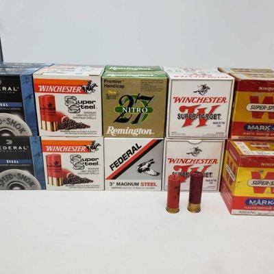 402: Approx. 526 rds. Of 12 Gauge ShotShells
Four boxes Federal Steel 3