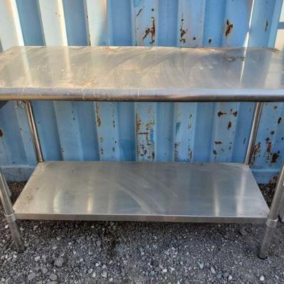 9006: Metal Industrial Kitchen Prep Table
Metal Industrial Kitchen Prep Table