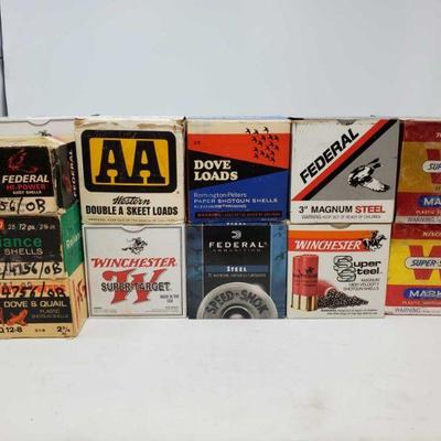 406: 406: nApprox. 450rds of 12Ga. ShotShells and Four boxes of apparent Reloaded 12Ga. ShotShells
Seven Boxes Winchester Super-Speed...