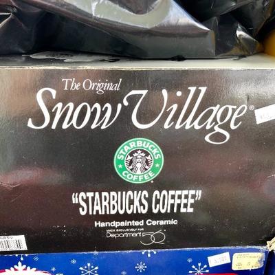 The Original Snow Village Starbucks Coffee