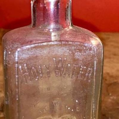 Vintage holy water bottle