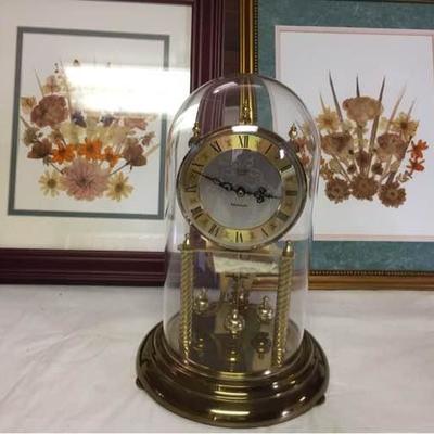 Flower Art & Anniversary Clock