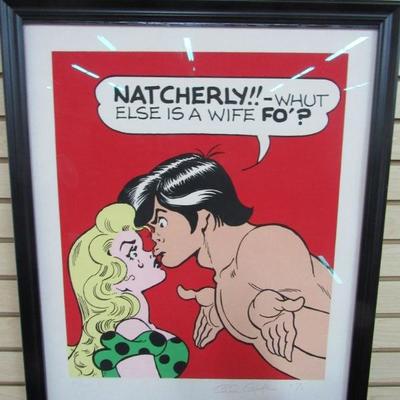 Al Capp Signed Li'L Abner Litho 227/250