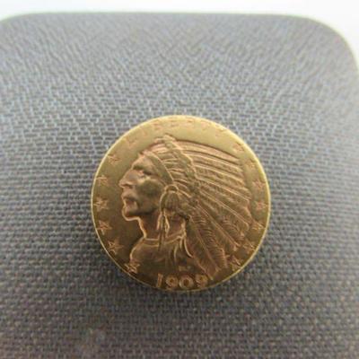 U.S. Indian Head 1909 Gold $5 Coin