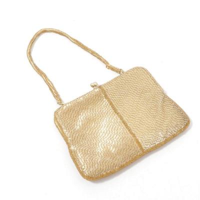Hand Beaded Evening Bag with Kiss Lock Clasp and Handkerchief, Vintage ends 8/26 @ 8:32 PM ET