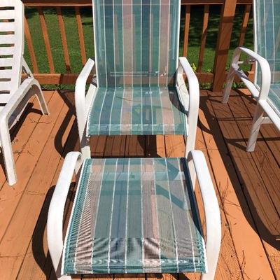 Mesh chair and ottoman
Price: $15