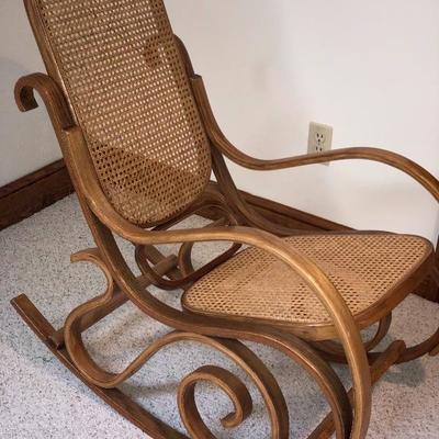 MCM Bentwood Cane Rocking Chair
Price: $90