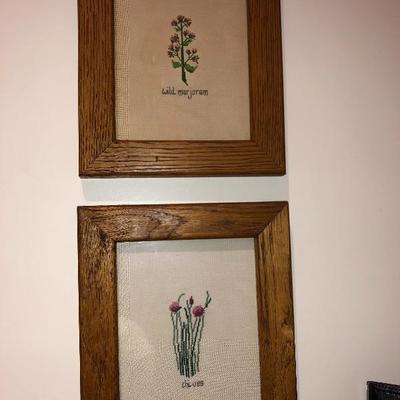 Framed Crosstitch - Herbs
Price: $4 each