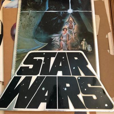 1977 Star Wars hanging advertisement