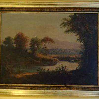 This mid 19th century painting is in a style of Thomas Chambers.  unsigned. 