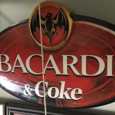 Bacardi & Coke wall art