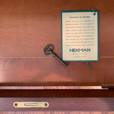 Heckman for Howard Miller Leather Top Mahogany Desk