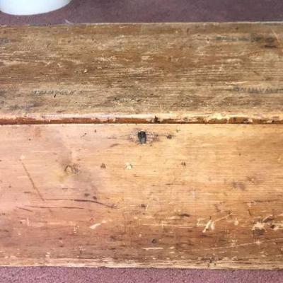 1800's trunk stamped E.J Waring, ,Surgeon for British East India Company