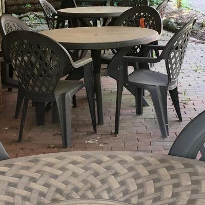Lot of Plastic Tables & Chairs