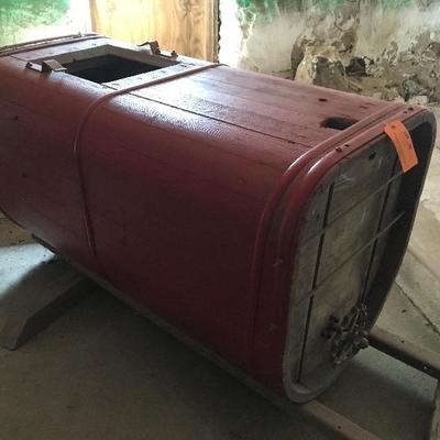 Antique Wood Tank from Early Fire Truck
