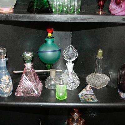 Collection of Vintage Perfume Bottles 