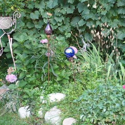 Glass Steampunk Garden Art 