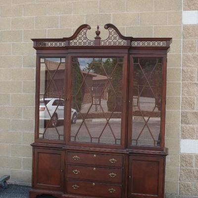 2 Piece Mahogany Breakfront , Made and Authentically Branded by the by the Lexington Furniture Company. It is part of the Palmer Home...