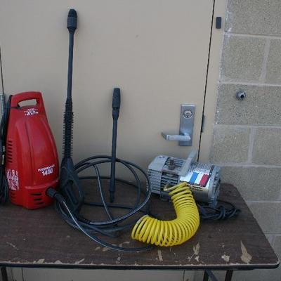 Electric Power Washer & Portable Air Compresser 