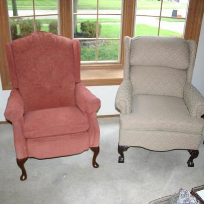 Heritage House Cloth Arm Chairs  