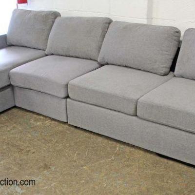  NEW 3 Piece Grey Upholstered Sectional Sofa Chaise

Auction Estimate $400-$800 â€“ Located Inside 