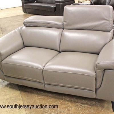  NEW NICE Modern Design 2 Piece Grey Leather Sofa and Chair with Adjustable Headrest and 4 Way Power Recliners

Maybe offered separate...