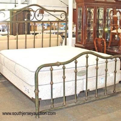  Decorator Metal King Size Bed with â€œBeauty Rest Legendsâ€ Mattress

Auction Estimate $500-$1000 â€“ Located Inside 