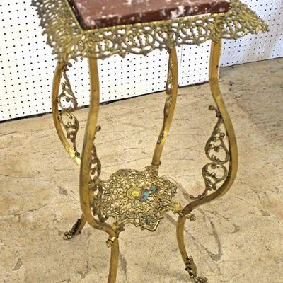  ANTIQUE Victorian Bronze and Marble Plant Stand

Auction Estimate $100-$300 â€“ Located Inside 