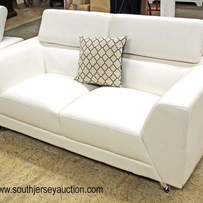  NEW 2 Piece Contemporary White Leather Sofa and Loveseat

Auction Estimate $300-4600 â€“ Located Inside 