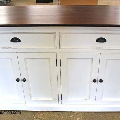  NEW Country Style Natural Finish Top Double Sided Kitchen Island with Towel Bars (approximately 19â€ x 23â€)

Auction Estimate...