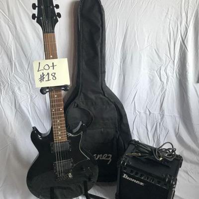 Ibanez Electric Guitar with Stand,Amplifier and Carrying Bag