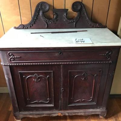 Early Victorian Marble Top Wash Stand
