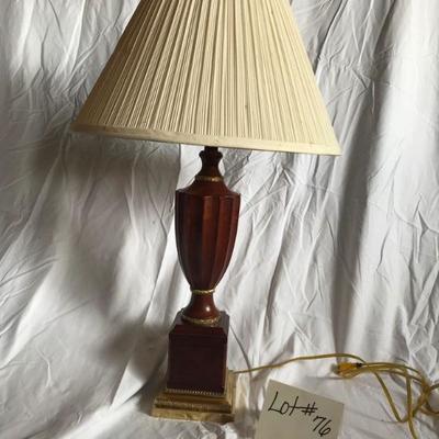 Wooden Mahogany Decorator Lamp