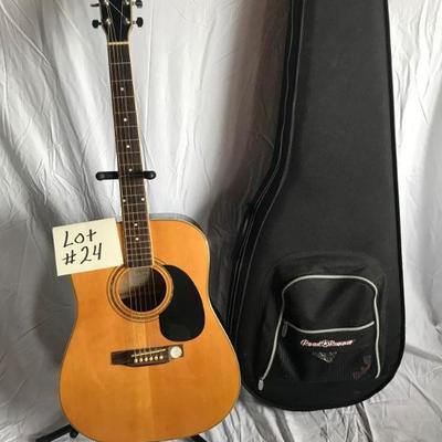 Hofner Accoustic Guitar with Stand and Carrying Bag