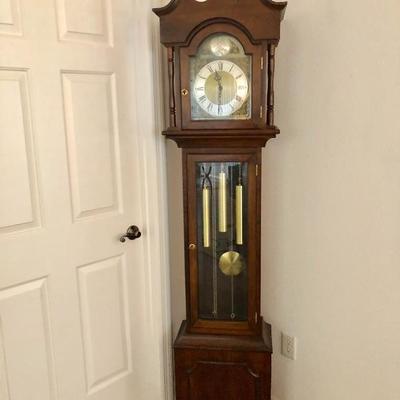 Vintage German Grandfather Clock - Inspected and lubricated - $300 - (18W  10D  80H)