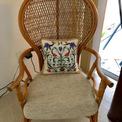 Rattan Wicker Hoop-back Chair - $115 