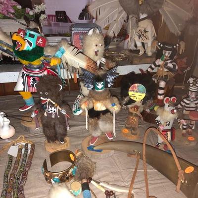 Kachina dolls and other southwest art