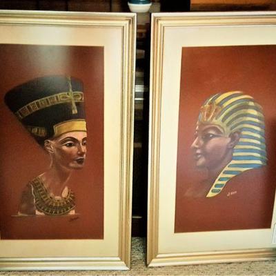 Egyptian themed art  (chalk) 