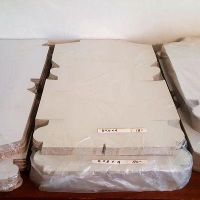 Flats of pastry/cake boxes 