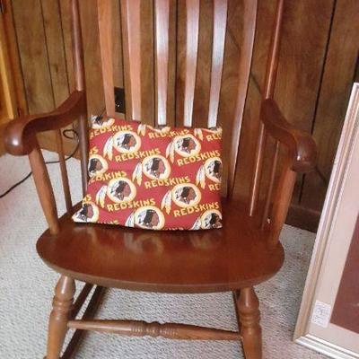 VINTAGE Pine boston rocker
