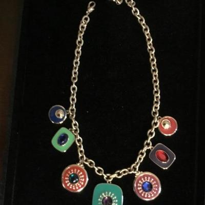 Enameled and Jeweled Necklace